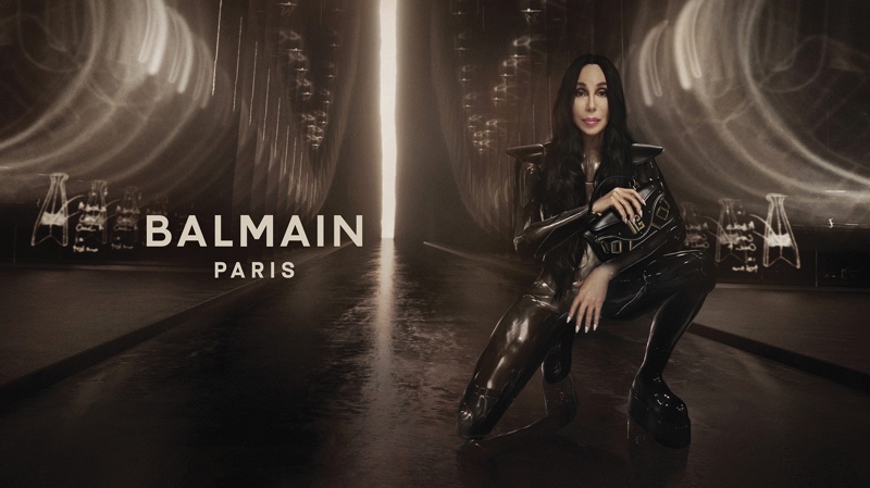 Cher Balmain Blaze Bag Campaign Fall 2022