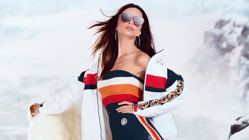 Colorblocking designs stand out in the Michael Kors x ellesse ski 2022 capsule collection.