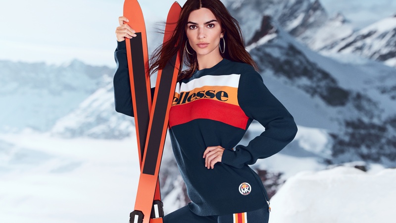 Emily Ratajkowski Michael Kors Ellesse Campaign Ski 2022