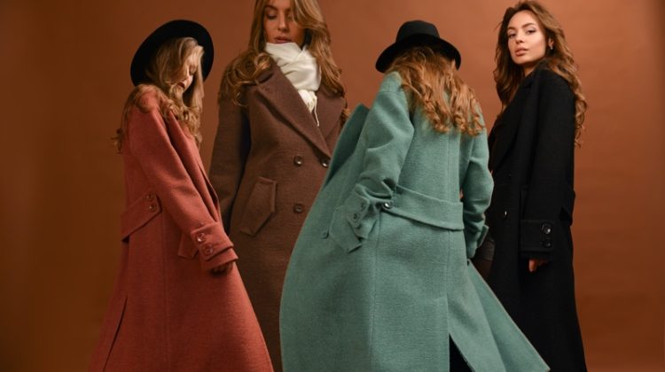 group models wearing coats fashion
