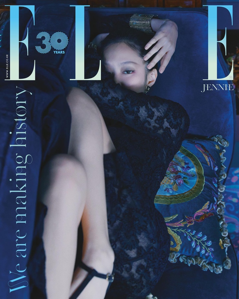 Jennie BLACKPINK ELLE Korea November 2022 Cover Dress