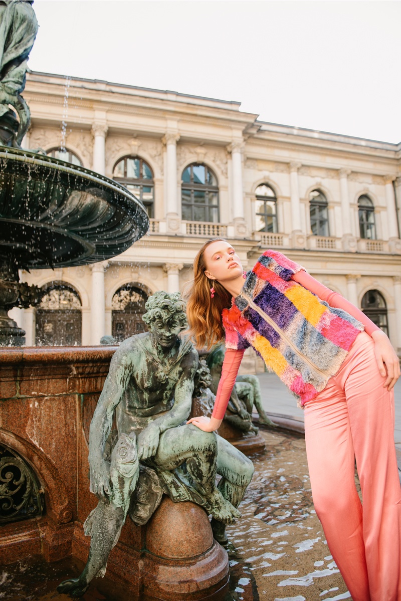 Jacket Marni, Shirt Mais il est ou le soleil & Pants Tionetti. Photo: Jø Cheung