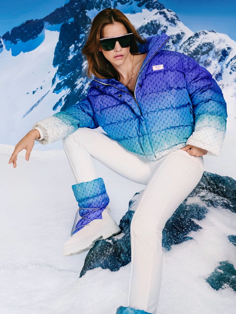 Barbara Palvin Jimmy Choo Snow Capsule Winter 2022