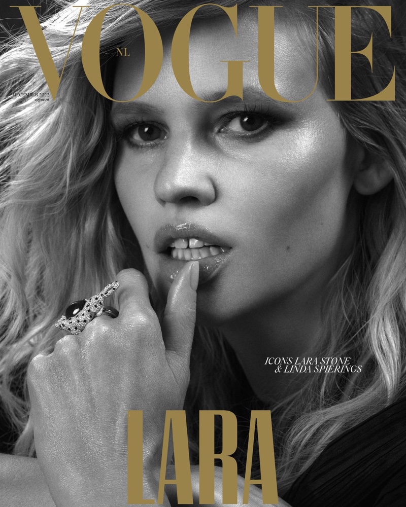 Lara Stone Vogue Netherlands December 2022 Cover