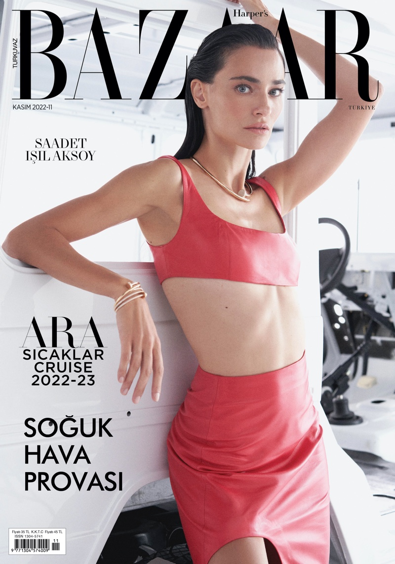 Saadet Aksoy Harper's Bazaar Turkey November 2022 Cover
