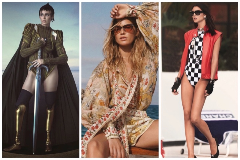 Week in Review: Kaya Wilkins for Pirelli 2023 Calendar, Anna Ewers for Zimmermann resort swim 2022 campaign, and Vittoria Ceretti for Chanel cruise 2023.