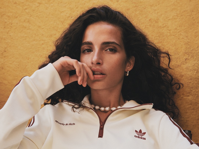 Chiara Scelsi Poses in adidas Originals x Sporty & Rich Collab