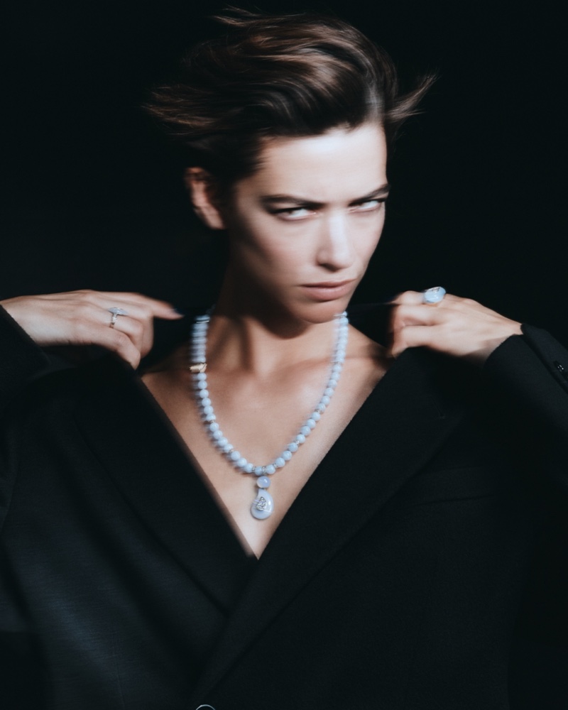 Giorgio Armani features the Josephine collection with new fine jewelry.