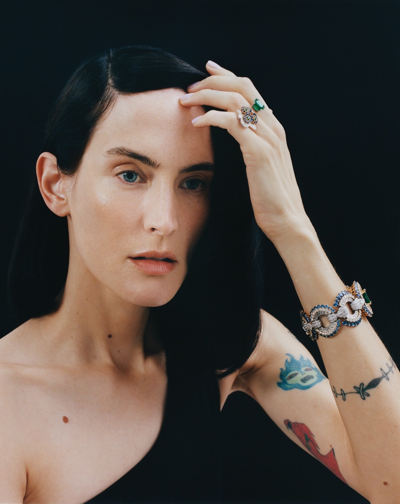 Jane Moseley Sparkles in High Jewelry for WSJ. Magazine