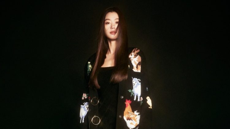 Jun Ji-hyun Wears Festive Style for Burberry Campaign