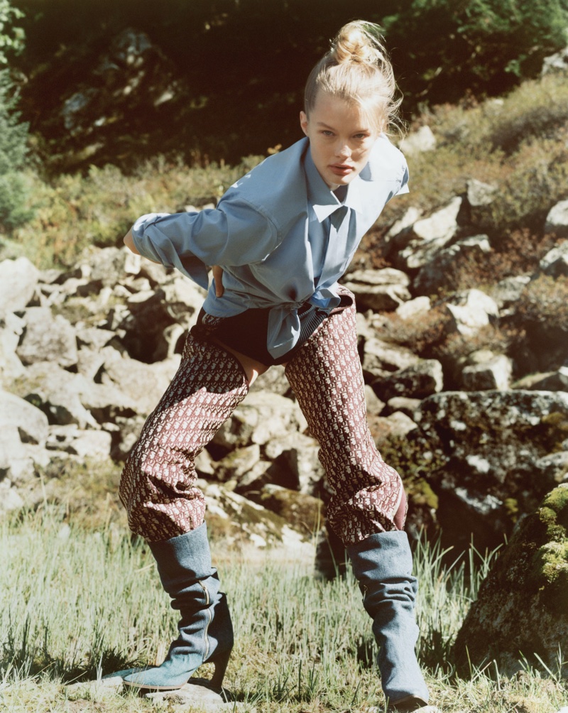 Kris Grikaite Embraces Outdoor Style for WSJ. Magazine