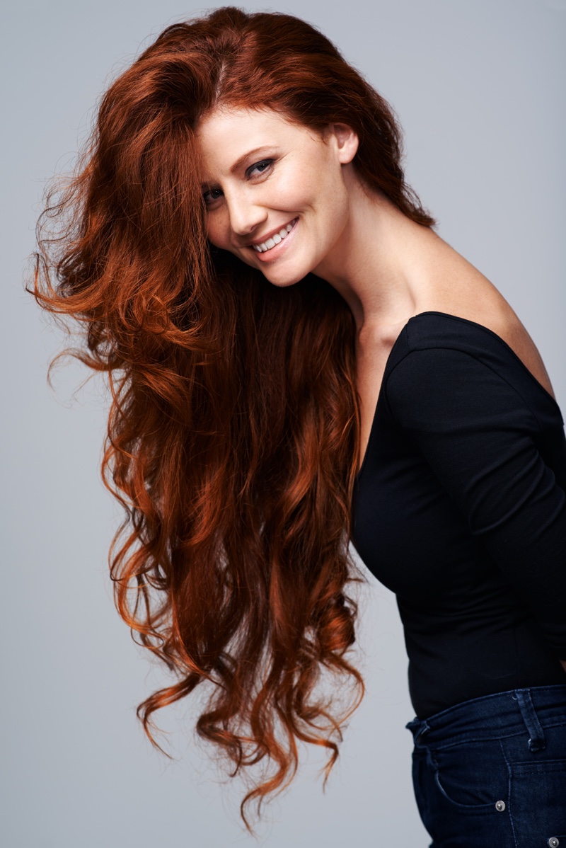 Long Auburn Hair