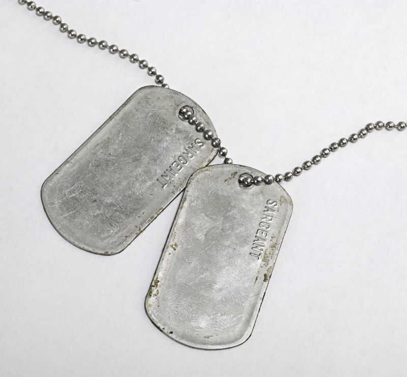 military dog tags