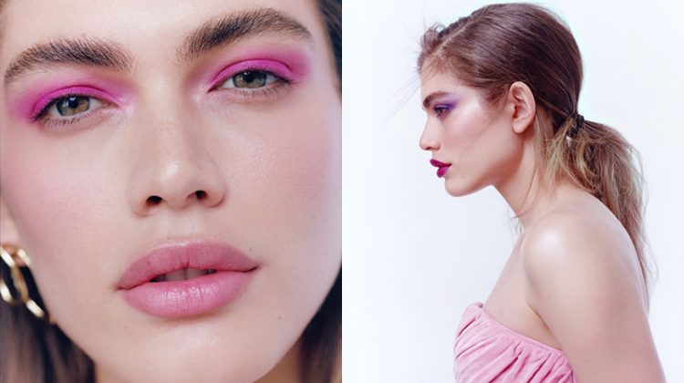 Valentina Sampaio Models Pink Makeup for Vogue Scandinavia