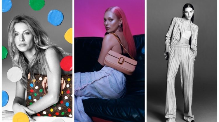 Week in Review: Gisele Bundchen for Louis Vuitton x Yayoi Kusama campaign, Kate Moss in Marc Jacobs resort 2023 collection, and Vittoria Ceretti for Ermanno Scervino spring 2023 campaign.