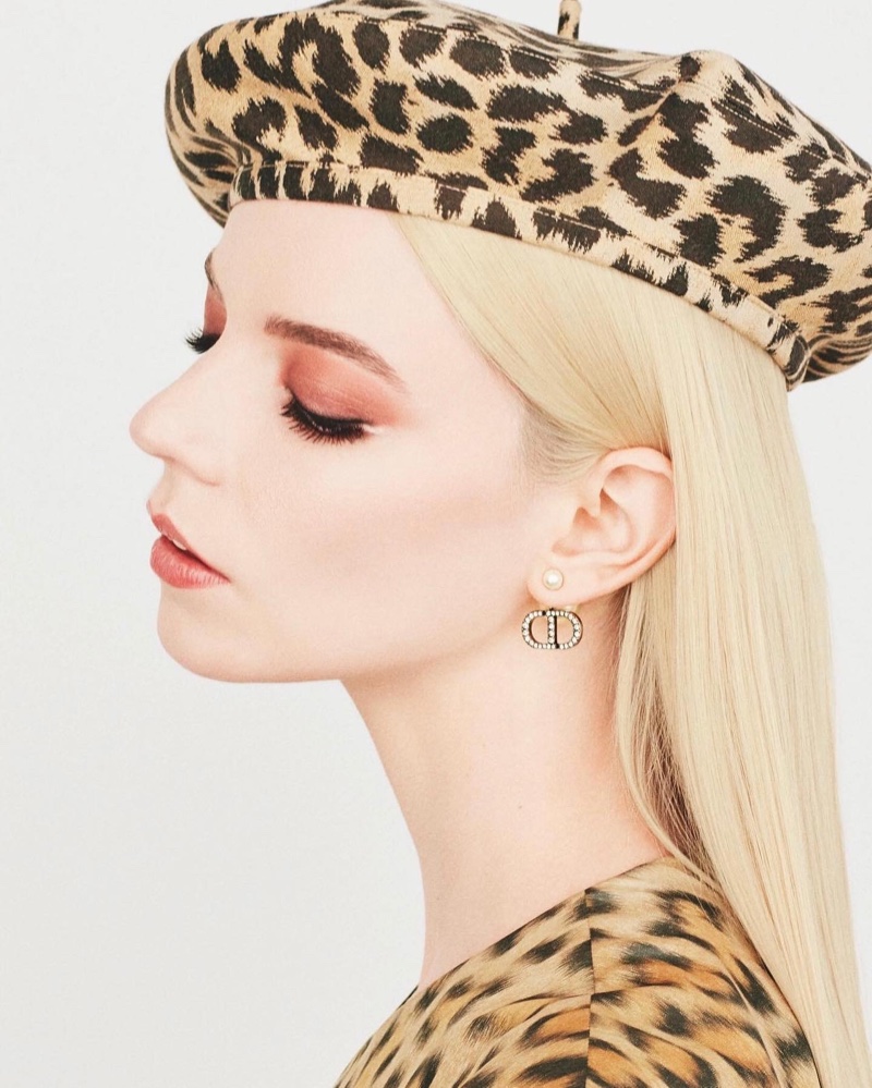Anya Taylor Joy Dior Leopard Print Beauty