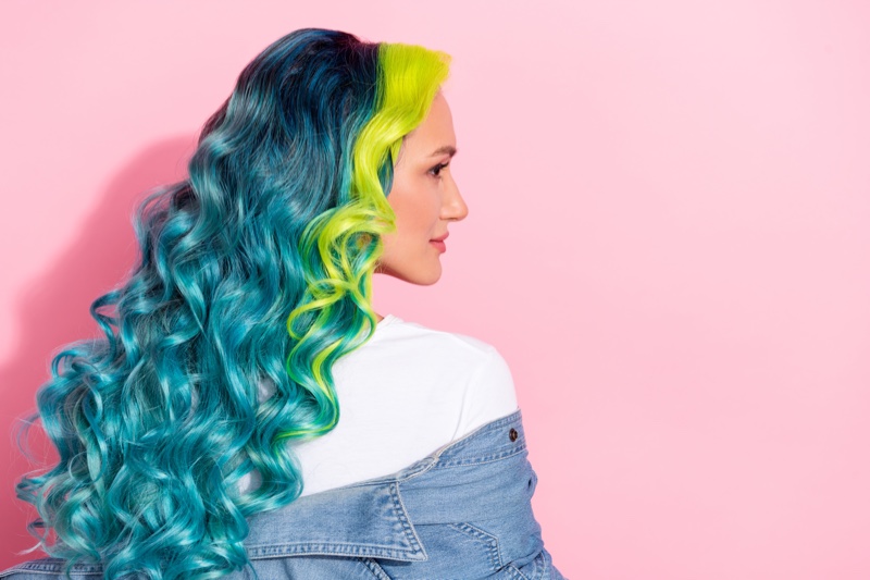 Blue Wavy Hairstyles