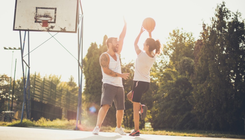 Couple Basketball