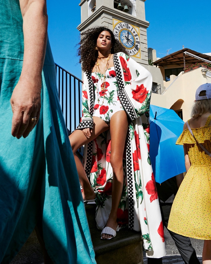 Colorful swimwear stands out for Dolce & Gabbana's spring 2023 designs.