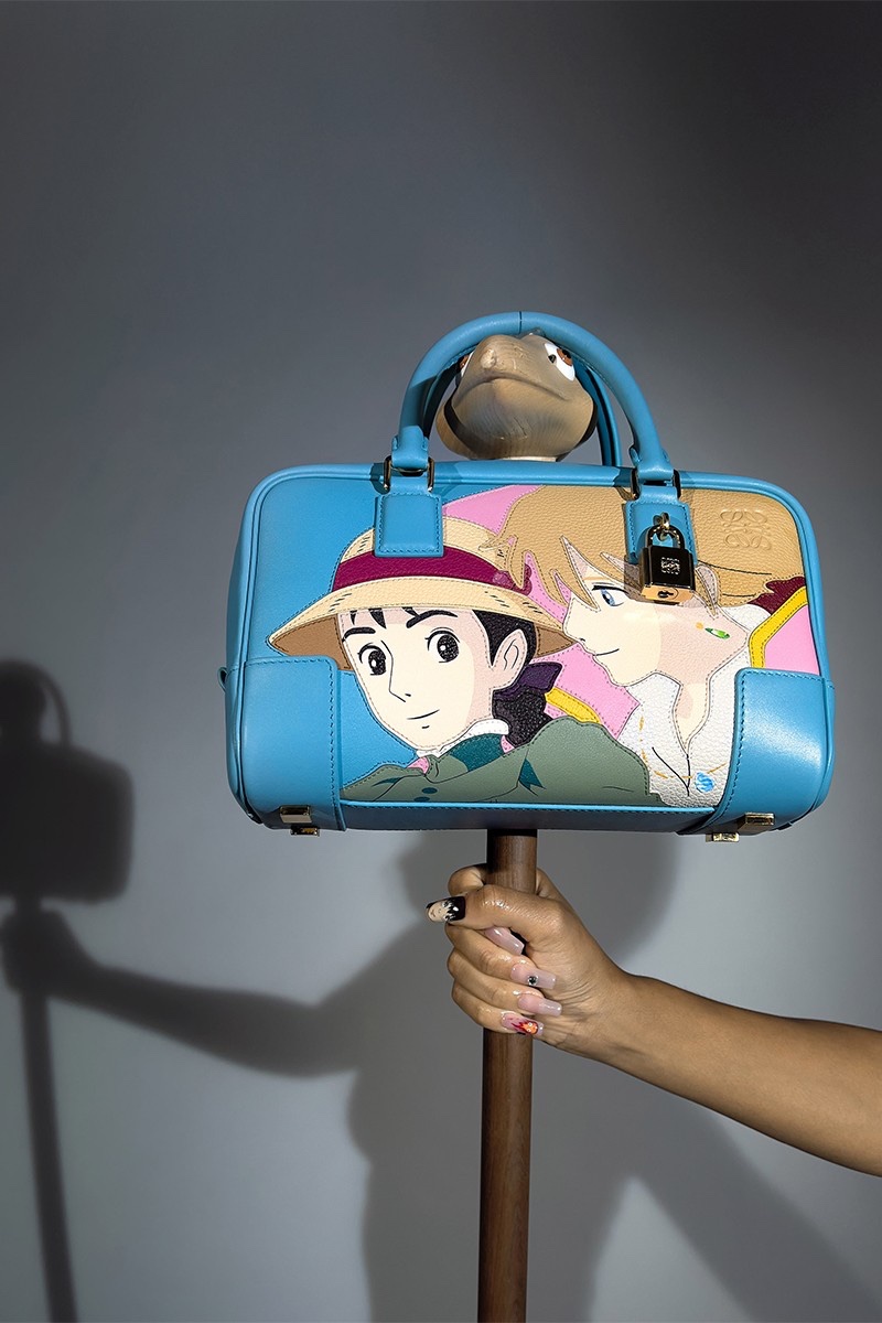 A bag from the LOEWE x Howl's Moving Castle collection.