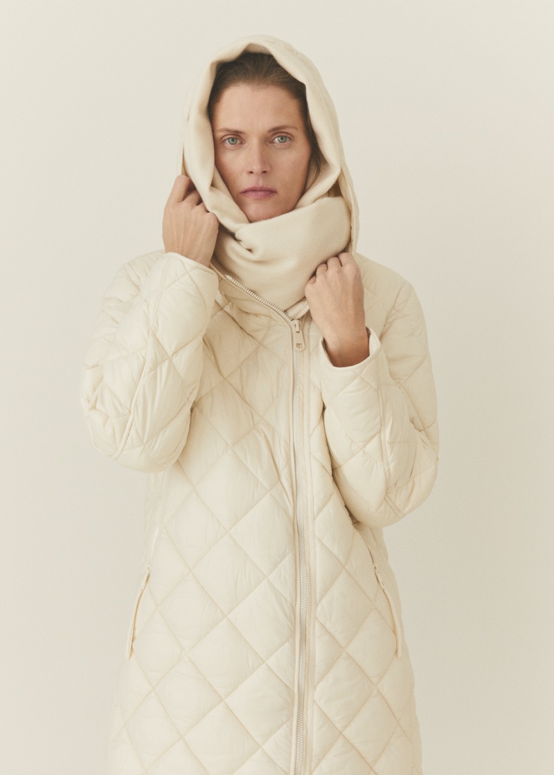 Mango Quilted Puffer Coat 2023