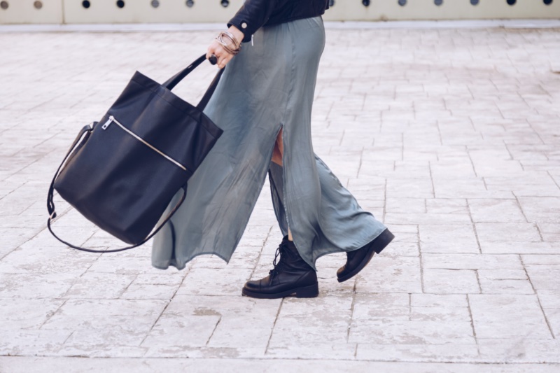 Oversized Leather Tote Woman