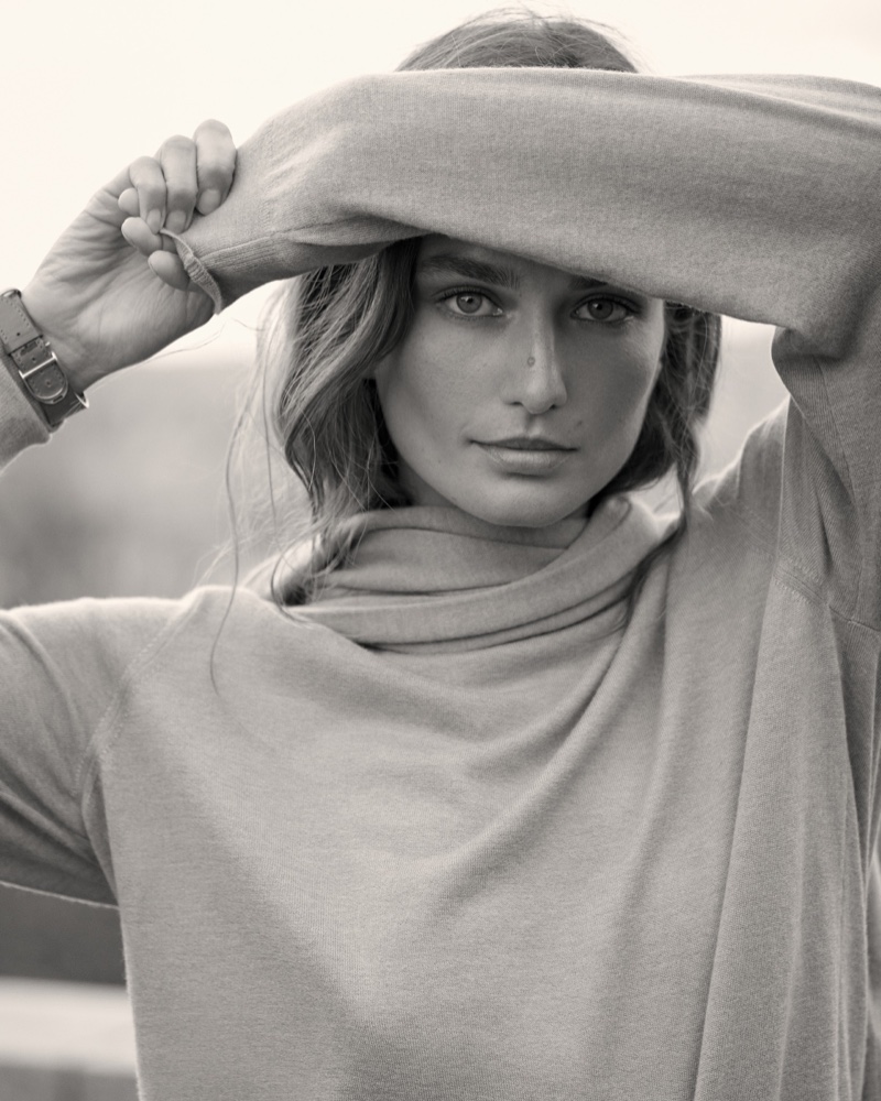 Ralph Lauren Cradle Gold Cashmere Sweater Campaign