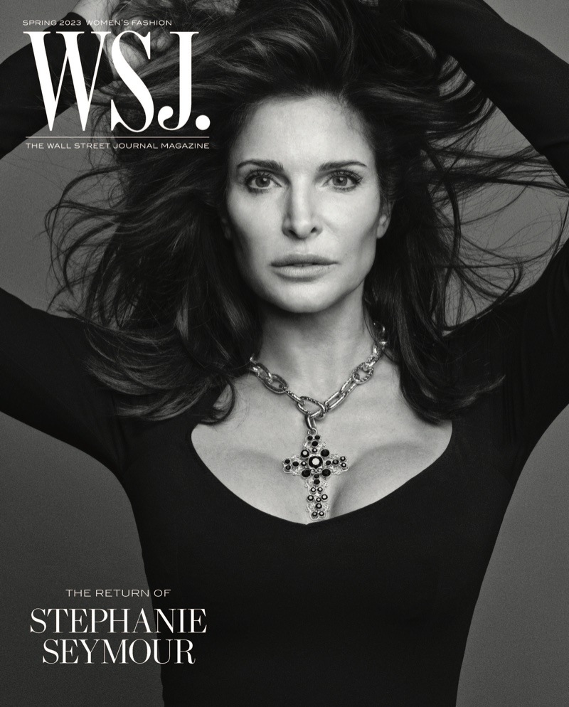 Stephanie Seymour WSJ. Magazine Spring 2023 Cover