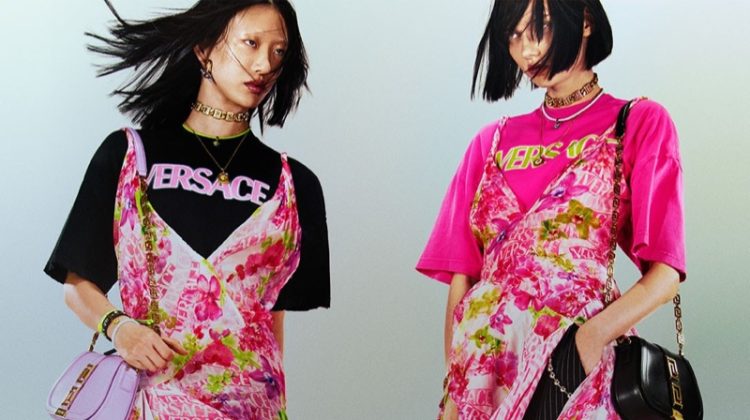 Sora Choi, Steinberg Rebel in Versace Resort 2023 Campaign