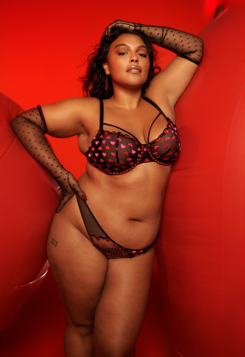 Paloma Elsesser fronts Victoria's Secret Valentine's Day 2023 campaign.