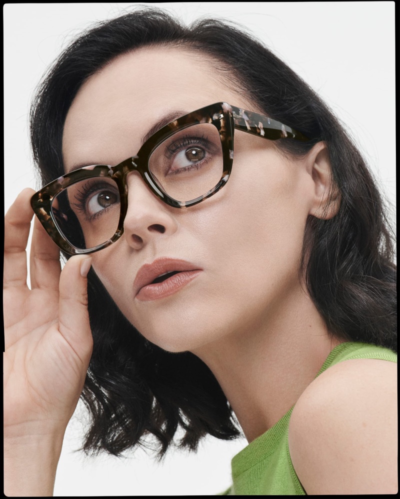 Warby Parker Lorena Eyeglasses Black Currant Tortoise $95