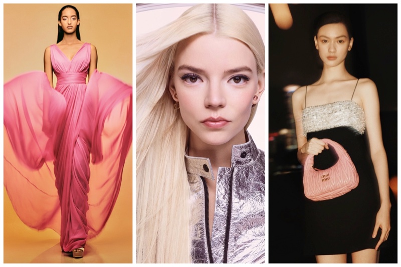Week in Review: Mona Tougaard for Alberta Ferretti spring-summer 2023 campaign, Anya Taylor-Joy in Dior Addict Lip Maximizer ad, and Qiu Tian for Miu Miu Lunar New Year 2023 campaign.