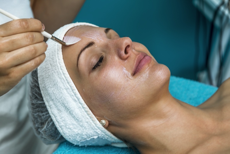 Woman Chemical Peel Treatment