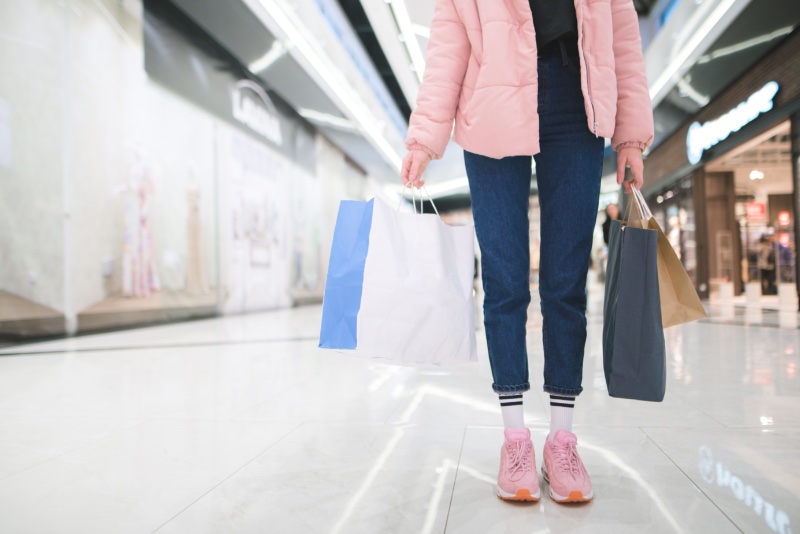 Woman Socks Rolled Jeans