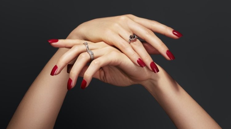 Women's Rings Hands Diamonds