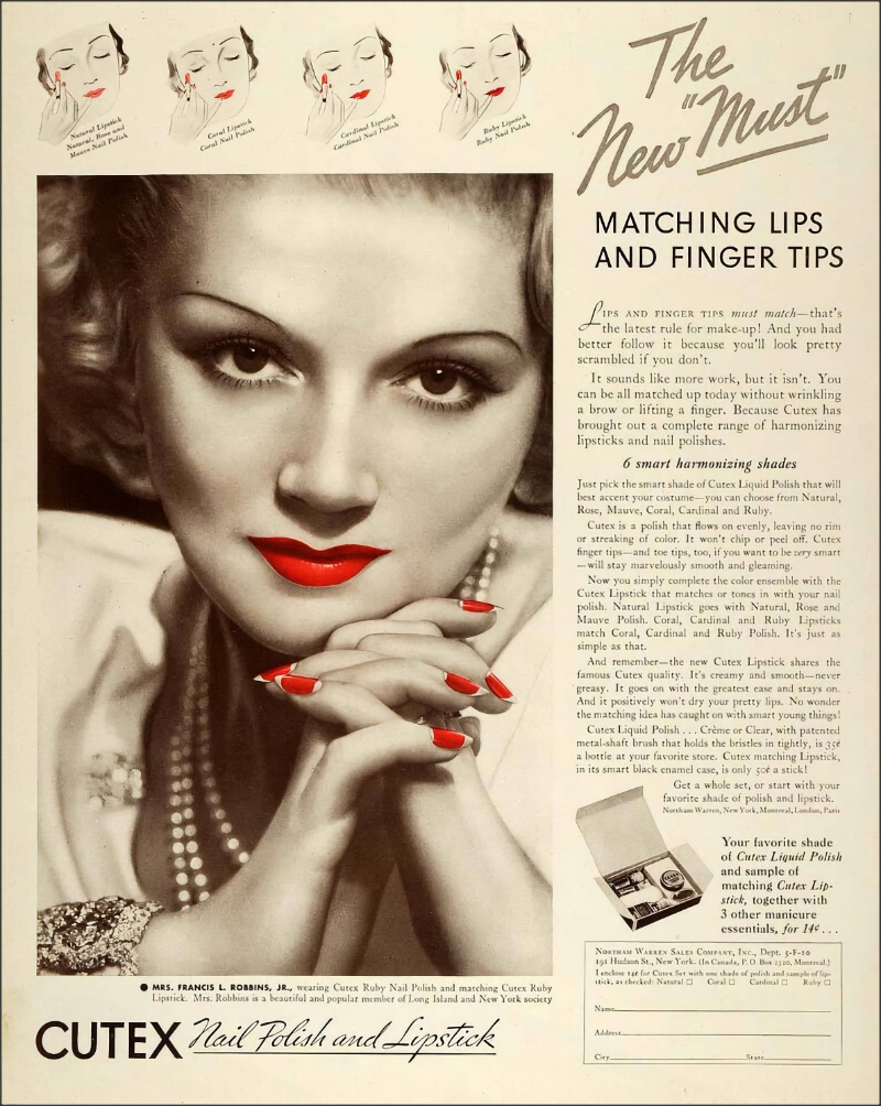 1920s Nails Moon Manicure