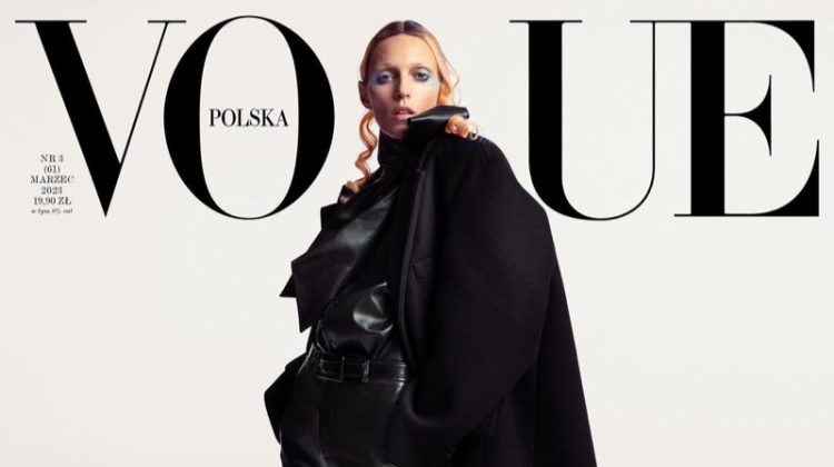 Anja Rubik Vogue Poland March 2023 Cover