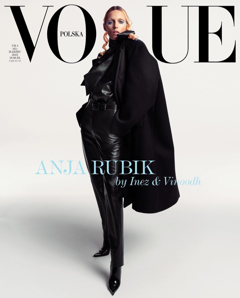 Anja Rubik Vogue Poland March 2023 Cover