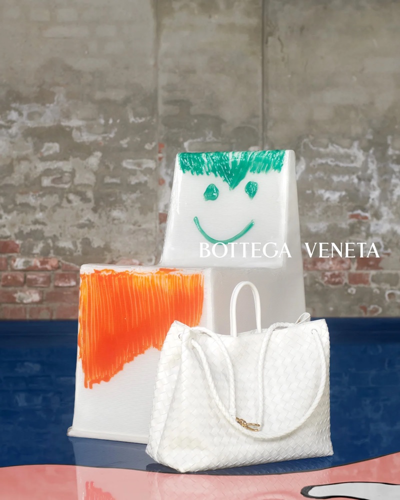 Andiamo bag featured in Bottega Veneta summer 2023 campaign.