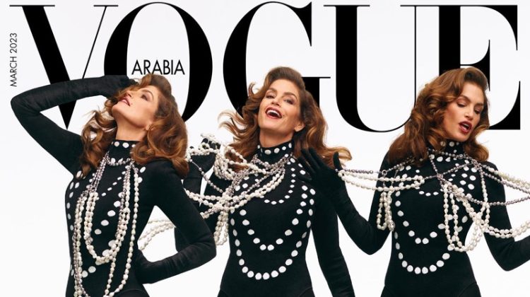 Cindy Crawford Vogue Arabia Black Outfit 2023