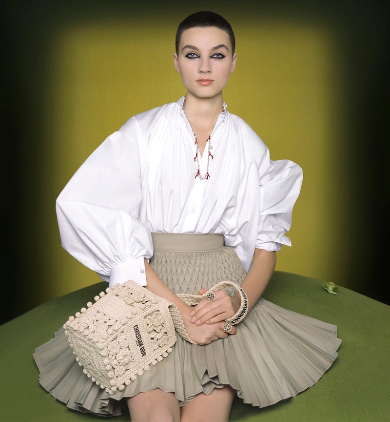 Freja Rothmann stars in Dior spring-summer 2023 campaign.