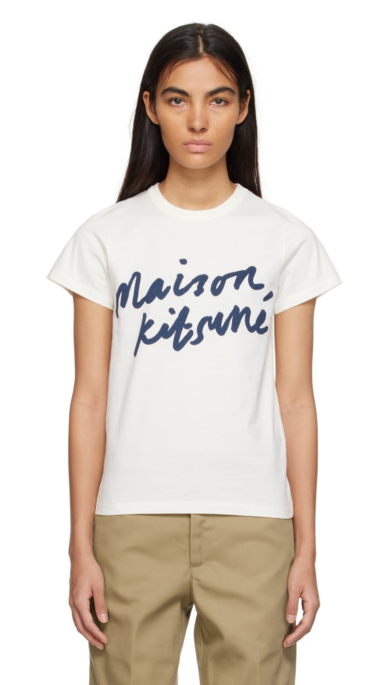 Handwriting T-shirt Maison Kitsune SSENSE