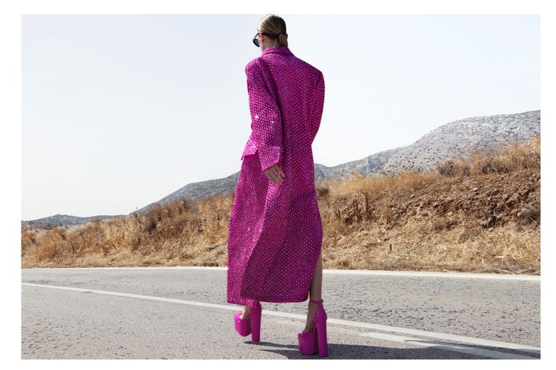 Hanne Gaby Odiele Takes a Stylish Trip in Harper's Bazaar Germany