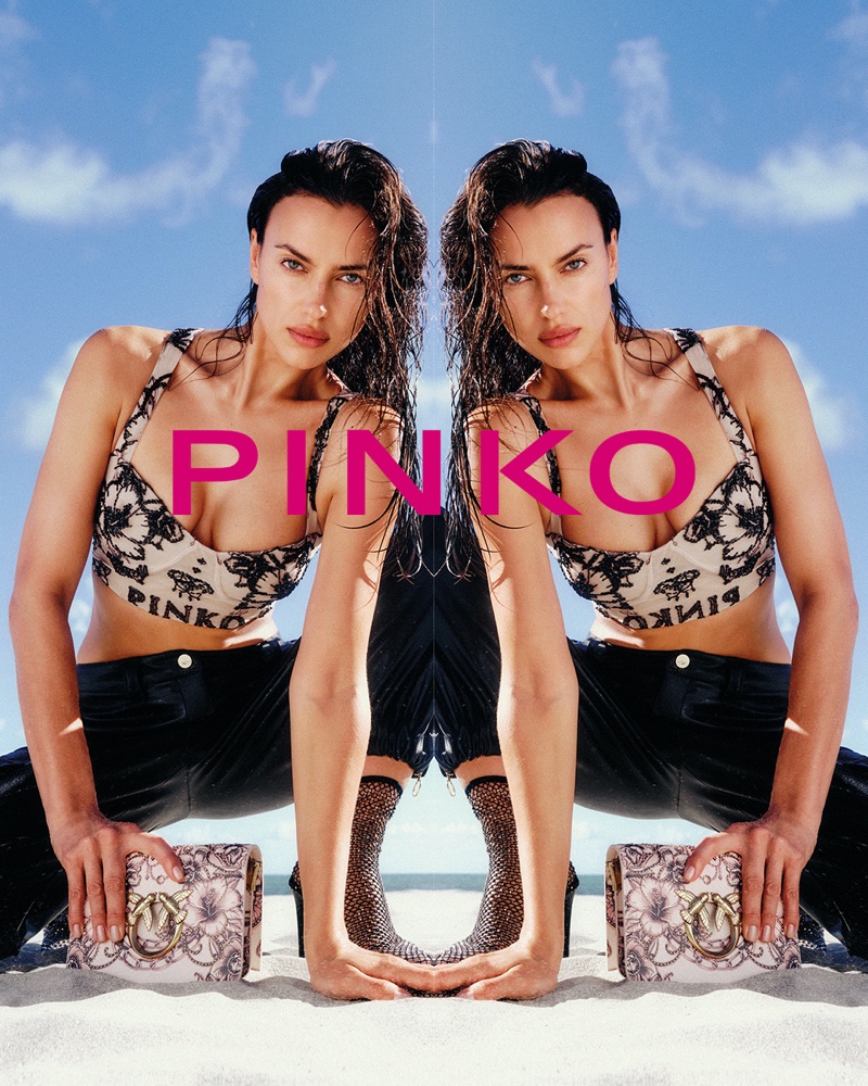 Irina Shayk Beach Pinko Spring 2023 Campaign