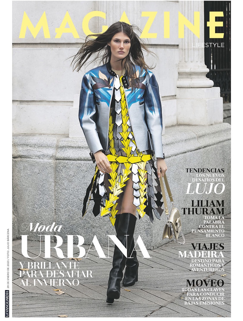 Lucia Lopez Shines in Street Style for La Vanguardia