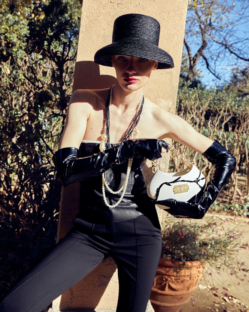 Misha Dubiaha is a Vision of Elegance in Harper's Bazaar Hong Kong