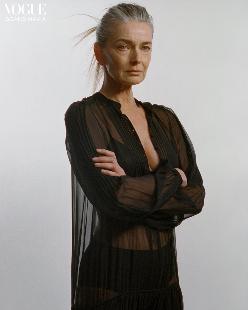 Paulina Porizkova Sheer Top