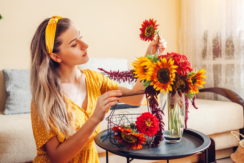 Seasonal Flowers Woman