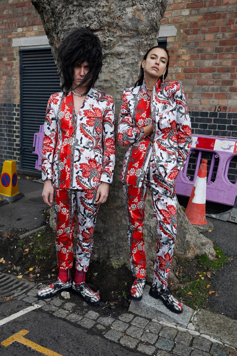 Bold prints stand out in the Vivienne Westwood spring-summer 2023 campaign.