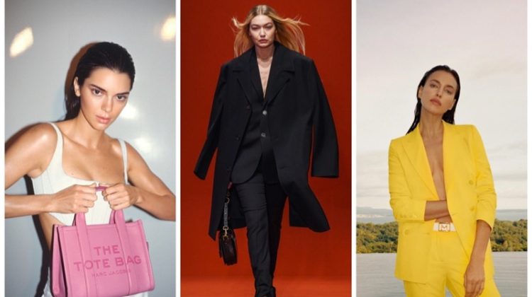 Week in Review: Kendall Jenner for Marc Jacobs spring 2023 campaign, Gigi Hadid, and Irina Shayk in Marella spring-summer 2023 collection.